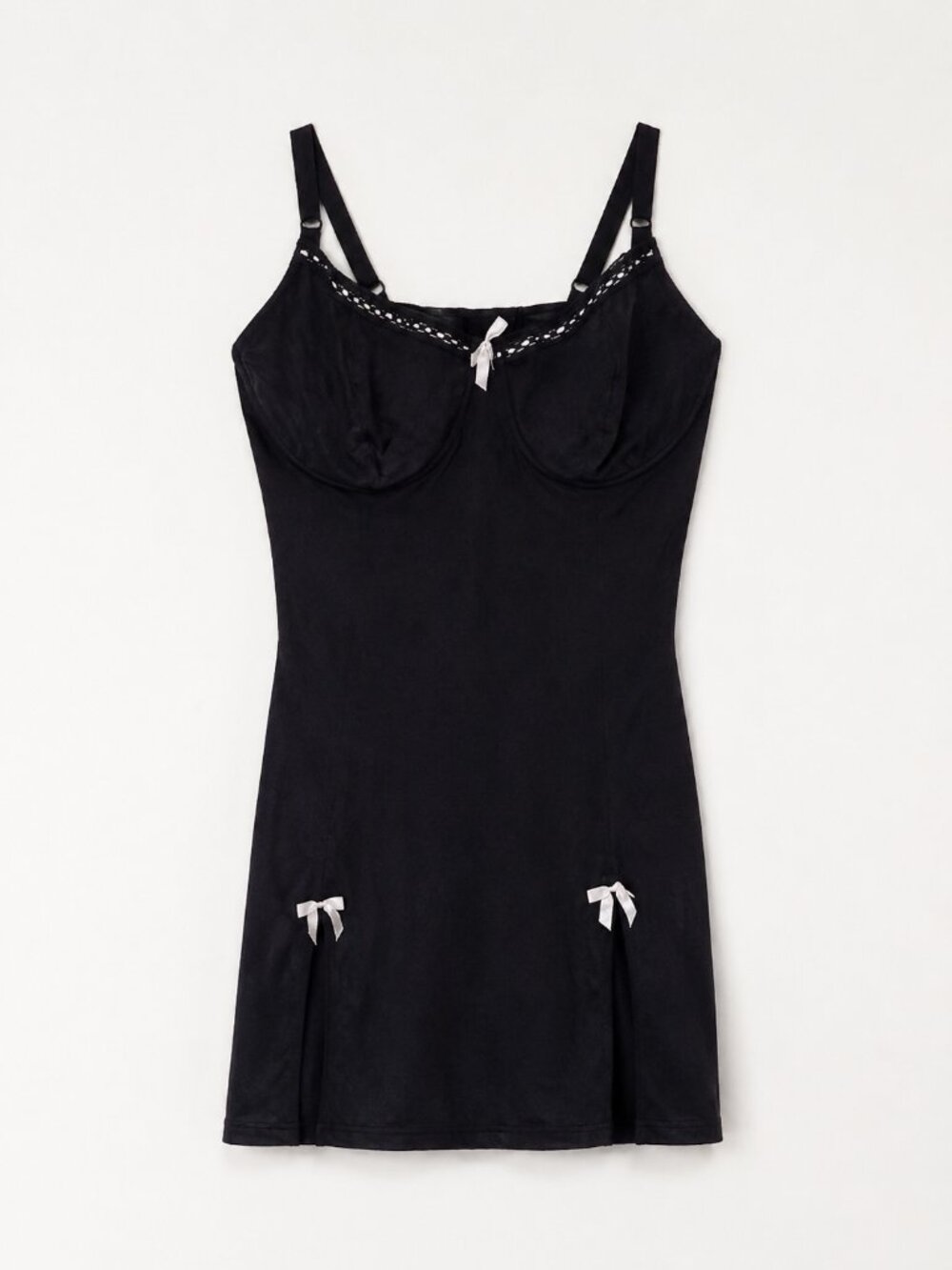 SMART & SEXY Black Nightie w/ Built-in Bra 40DD